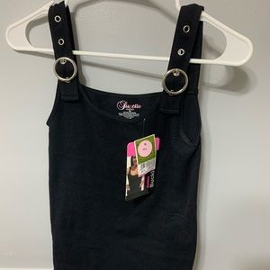 Black Buckle Tank